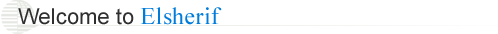 Welcome To Elsherif